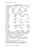 Ôn tập phần Tự Luận. (Unit 1,2,3)