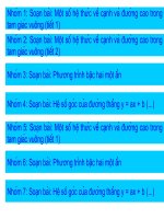 Soạn bài môn Toán