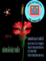 Bài 2: Hàm Số Bậc Nhất