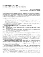 Hướng dẫn làm bài thi môn Toán