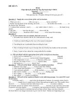 ĐỀ CHỌN HSG AV9( sô 21)