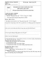 Đề thi đầu năm TV - lớp 5