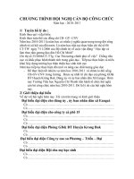 chuong trinh hoi nghị can bo cong chuc