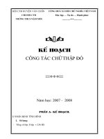 KH công tác CTĐỏ