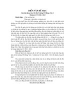 Diễn văn bế mạc Chi bộ