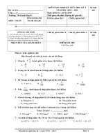 BÀI THI GIỮA HỌC KÌ I - LỚP 5