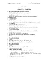 Đề cương Excel nâng cao