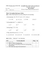 Đề thi CLGD I Toán 6