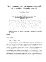 Các tình tiết tăng nặng trách nhiệm hình sự đối  với người chưa thành niên phạm tội Trần Mạnh Toàn