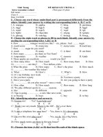 De khao sat th 4 - 2009. Vinh Tuong