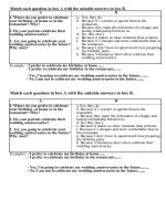 Unit 3 A party- Lesson1 Reading- Handout