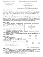 Đề tuyển sinh 10 chuyên Lý