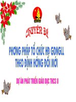 Phương pháp tổ chức các hoạt động NGLL