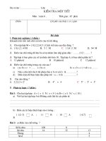 kiểm tra số học 6 tiết 18