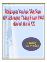 Bài 1. Khái quát 45-hết XX