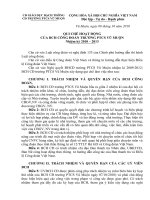 Quy chế làm việc của BCH công đoàn