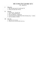 Đề cương &đề thi văn 10