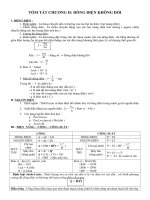 TOM TAT LY THUYET CHUONG II