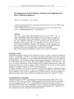 Investigation on K2Ti4O9 Whisker Absorbent and Applications in Heavy Metal Ions Removal