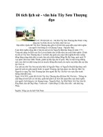 Di tích lịch sử văn hóa Tây sơn thượng đạo