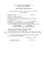 Đơn xin phúc khảo vào 10