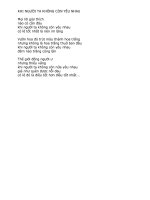 KHI NGƯỜI TA KHÔNG CÒN YÊU NHAU