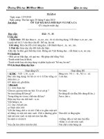 Giáo án  tuần 4 lớp 1