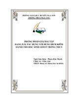 SKKN_Phuong phap giai dang bai Diphotphopentaoxit tac dung voi dung dich kiem