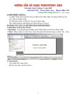 Hướng dẫn sử dụng Powerpoint 2003