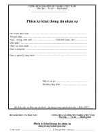 PHIEU DIEU TRA THONG TIN NHAN SU