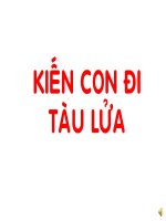 Kiến con đi tàu lửa