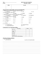 Kiểm tra toán số 1