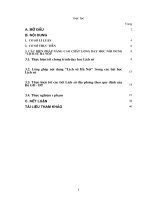 SKKN Lsử 5: Dạy Lsử địa phương HN - giải B cấp TP