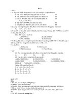 Tất cả câu hỏi TN SGK,SBT 12CB