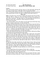 Bài thu hoạch chính trị hè 2009