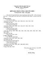 Phân công chuyen môn