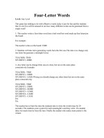 Four-Letter Words.doc