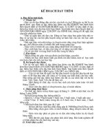 Kế hoạch dạy thêm học thêm