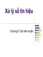 xử lý số tín hiệu chương 6