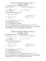 đề kiểm tra học thêm hè 2009 lớp 10