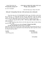 Công văn báo cáo tổng kết