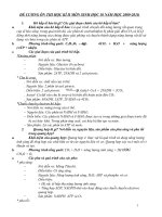 ĐỀ CƯƠNG ÔN THI HỌC KỲ II MÔN SINH 10 NĂM HỌC 2009-2010