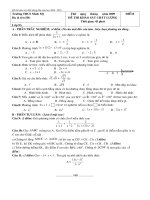 De KSCL Toan 9 ( co dap an )