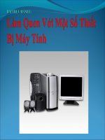BTH 1 Làm quen với một số thiết bị máy tính