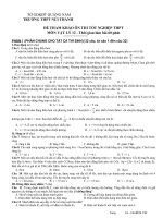 Đề ôn TNTHPT Lý_THPTNúiThành