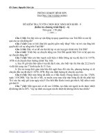 đề tuyển HSG Địa lí - 9 (kiểm tra chương trình địa - 6)