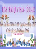 chương III: quan hệ giữa các yếu tố trong tam giác. Các đường đồng quy