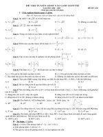 Đề ôn thi vào 10