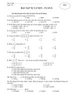 BT tự luyện tuần 8 SANHO