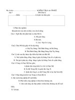 KT 1 tiết địa lý 7